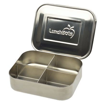 Deskundige verkoudheid links LunchBots Quad roestvrijstalen lunchbox - BroodTrommelStore